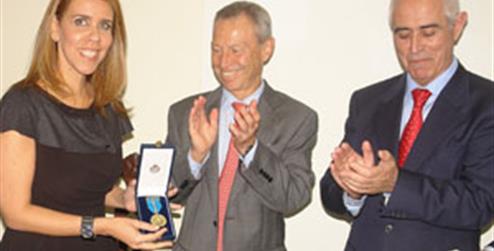 Entrega de medalla en Rio de Janeiro