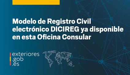 Nuevo Registro Civil Electrónico DICIREG