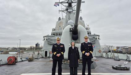 La fragata Almirante Juan de Borbón inicia hoy su despliegue como buque de mando de la Agrupación Naval Permanente Nº1 de la OTAN, SNMG-1, desde el puerto neerlandés de Den Helder
